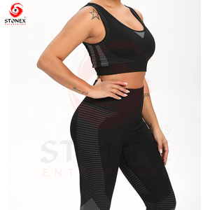 Customized <b>Yoga</b> Clothing <b>Sets</b> Indoor <b>Yoga</b> Exercise Beautiful <b>Yoga</b> Women Inner Outer Wear Sportswear <b>Set</b> - Product Image 6