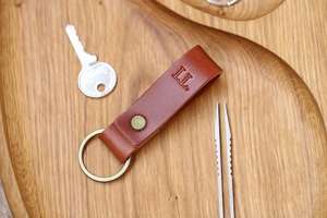 Logo Crazy Horse porte-clés en cuir véritable porte-clés de voiture Vintage personnaliser porte-clés pour hommes femmes LKC-0047 - Product Image 5