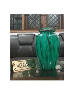 Luxury Design Standard Keepsake <b>Urn</b> for Adult Funeral White Memorial Ashes Container <b>Jar</b> Aluminum Metal <b>Urns</b> - Product Image 3