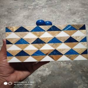 Bolsos de Mano y Carteras de Cristal y Resina Más Elegantes para Mujer, con Cadena Larga de Metal, Diseño Multifuncional Desmontable - Product Image 3