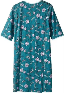 Precios al por Mayor, Batas de Paciente Estampadas para Hombre y Mujer de Calidad de Exportación, Batas de Hospital 100% Poliéster para Uso del Paciente Durante el Tratamiento - Product Image 3