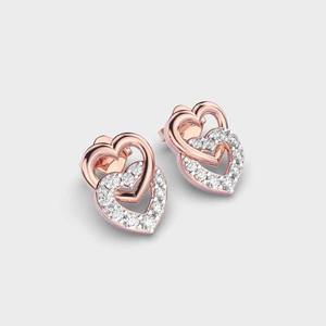 Pendientes de diamantes geométricos modernos de la mejor calidad, estilo contemporáneo elegante para fiestas de trabajo y brunch de fin de semana a la venta - Product Image 1