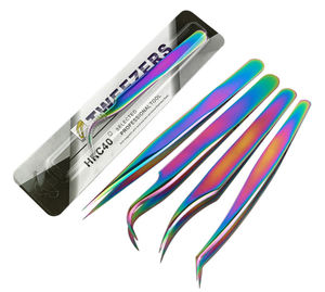 Vente en gros de cils de qualité en acier inoxydable Outils pour cils Pince à épiler à pointe en fibre de marque privée pour l'extension des cils - Product Image 5