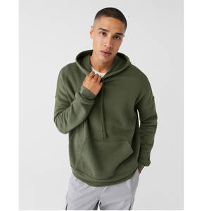 Sudadera con capucha unisex con hombros caídos preencogidos al por mayor sudadera bordada teñida Lisa diseños personalizados personalizables - Product Image 3