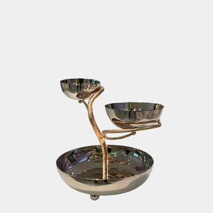 Bol de branche en aluminium de qualité supérieure panier de fruits en métal élégant avec brindille Design Table pièce maîtresse bol pour accessoire de cuisine à domicile - Product Image 6