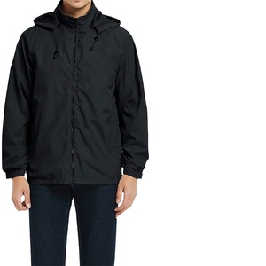 <b>Men's</b> Custom Logo Breathable Canvas Polyester Lining Front Hooded Quilted Windbreaker <b>Jacket</b> for Outdoor Winter Wear 2026 - Product Image 2