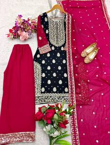 Dernier styliste indien pakistanais Salwar Kameez robe pour femmes filles pour les mariages fêtes vente en gros pas cher taux Varni - Product Image 3