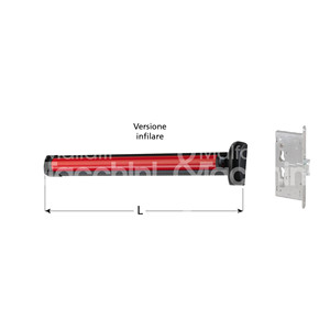 Dispositifs de sortie de secours à mortaise FAST Touch - à combiner avec les serrures de secours Mito Panic Sicur Panic Sikurexit Series. - Product Image 1