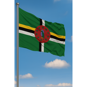 Dominica Outdoor <b>Flag</b> Customizable World <b>Flag</b> Nylon Polyester Vinyl Silk Aluminum <b>Pole</b> Digital Printing Techniques Automotive - Product Image 3
