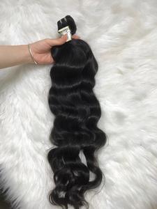 Paquets de trame non blanchis originaux d'extensions de cheveux humains crus de meilleure qualité de vague naturelle vierge - Product Image 3