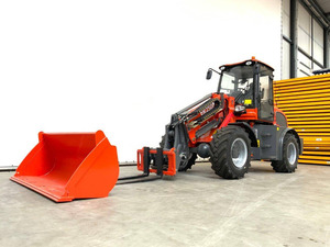 VENTE EN GROS Er2500 CE EPA 2.5t Chargeur compact à bras articulé diesel avec pompe Parker, mini chargeur sur roues, PLUSIEURS ACCESSOIRES - Product Image 2