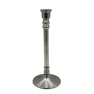 เชิงเทียนอลูมิเนียมสีเงินสำหรับตกแต่งในงานแต่งงานหรือในโอกาสอื่นๆใช้งานประจำวันจำนวนมากทำด้วยมือ - Product Image 1