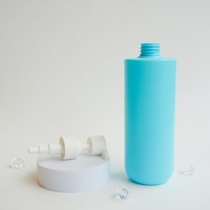 Embalaje para cosméticos, botellas de plástico de 500ml, loción corporal verde, champú acondicionador para limpiador Facial, venta 2025 - Product Image 1