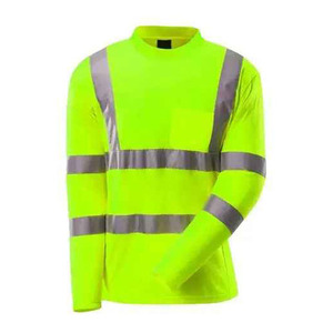 Diseño Crewnech, venta al por mayor, camisa de manga larga de construcción de alta visibilidad hecha a medida, 2024, camisas de trabajo de seguridad Hi Vis para hombres - Product Image 5