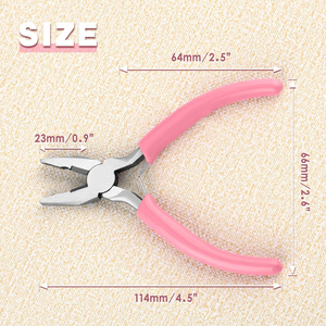 Mini alicates de liniero profesionales de 5 pulgadas, alicates de combinación de mandíbula dentada con resorte, herramientas pequeñas de corte de alambre para la fabricación de joyas - Product Image 2