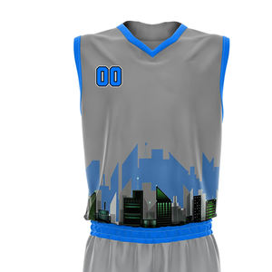 Tenue de basketball d'entraînement unisexe, fournisseur direct d'usine, tissu doux, ensemble maillot et short de basketball. - Product Image 4