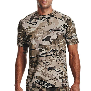 Camisa táctica de camuflaje de manga corta para hombre, camiseta de combate de secado rápido, camisetas de camuflaje para exteriores, senderismo y caza - Product Image 2