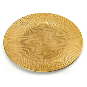 Plateau de service décoratif carré de style vintage, bord festonné argenté, assiettes de présentation en métal pour une table élégante de mariage et de fête - Product Image 6