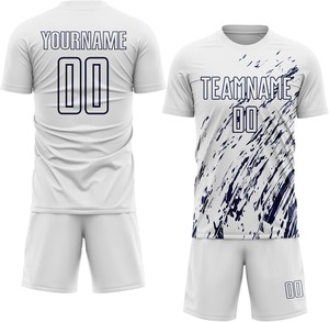 Personalizado ODM OEM 2025 Uniforme de fútbol Tendencia Transpirable Ligero Secado rápido 100% Poliéster Ropa deportiva Camiseta de fútbol a granel - Product Image 3