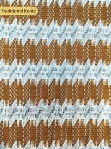 ผ้าทอชนเผ่า 270 แกรม แฟชั่นวัฒนธรรมและชุดประจำชาติ กว้าง 51 ซม. ผ้าฝ้ายทอแบบเค็นเต้ แจ็คการ์ด ทำด้วยมือ - Product Image 3