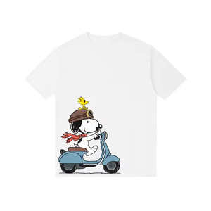 Camiseta con estampado de logotipo DTG personalizado de alta calidad para hombre Camiseta de punto de algodón en blanco - Product Image 4