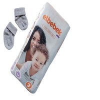 Pañales Desechables para Bebé Elbebek Elite, Tela No Tejida Estampada, Suaves, Transpirables, con Protección Contra Fugas, NB/S/M/L/XL - Alta Calidad