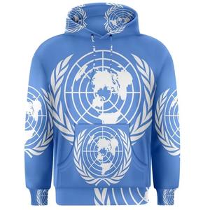 Sudaderas con capucha sublimadas para hombres y mujeres Tela transpirable ligera con sudaderas con capucha de sublimación de tinte sin costuras con mangas completas - Product Image 2
