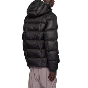 Custom Men Black <b>Thin</b> Waterproof Cropped Bubble <b>Puffer</b> <b>Jacket</b> Quilted Windproof Street Style OEM Wholesale - Product Image 3