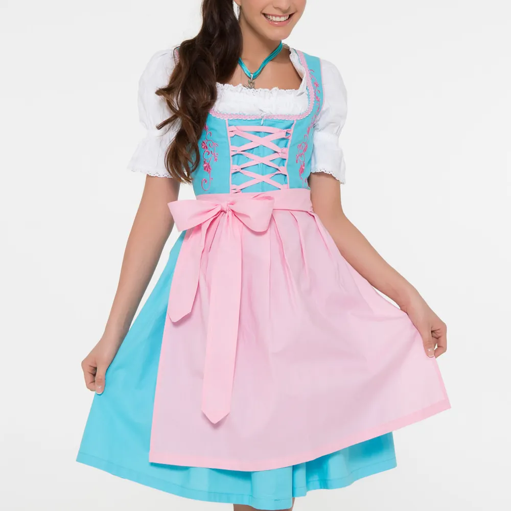 100% Top High Quality Breathable Material Women Bavarian Dirndl Dress Reasonable Price Quick Dry Women Bavarian Dirndl Dress