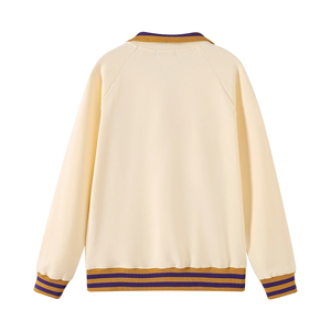 Sudadera Unisex de Forro Polar Neutral Omega con Cierre de Cremallera de Cuarto, Lavado Ácido, Logotipo Bordado en la Parte Delantera, Bolsillo Canguro, Marca Privada OEM - Product Image 3