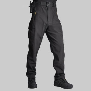 Pantalon tactique imperméable pour homme, SoftShell, taille mi-haute, poids lourd, camping, randonnée, escalade, trekking, pêche, chasse, polaire, hiver - Product Image 4