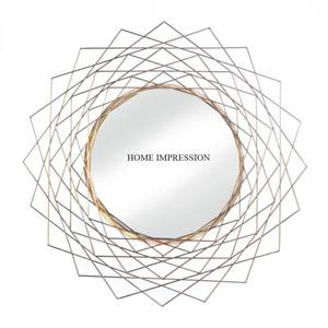 Gran oferta, espejo colgante de pared moderno de Color dorado de hierro sólido, espejo de pared único decorativo de gran tamaño con espejo de pared de la mejor calidad - Product Image 4