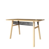 Escritorio moderno de madera maciza para ordenador con panel de metal de pata anudada para uso en oficina o apartamento de muebles para el hogar de Vietnam