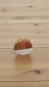 Bouton d'armoire en marbre | Poignée de tiroir de meuble écologique durable de 1.25 pouces pour chambre à coucher de commode | Bouton de garde-robe décoratif - Product Image 2