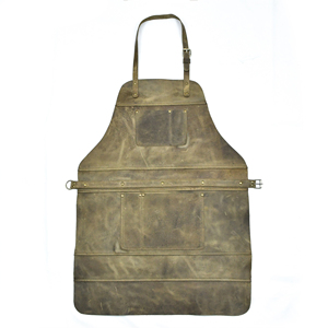 Adjustable Water-Proof Barber <b>Apron</b> Multiple Pocket Hair Stylist Waist Accessory Made of Cotton and <b>Leather</b> - Product Image 1