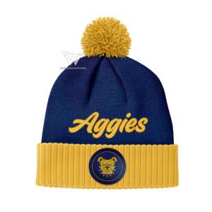 Venta al por mayor HBCU North | Carolina A & T | NC A & T Collegiate Apparel Self Knitted Jacquard Warm Beanie Cap Gorro de invierno - Product Image 1