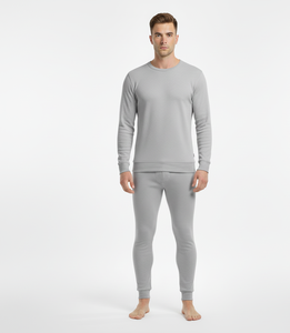 Traje Térmico ColdGuard Elite Gris para Hombre, Suave, de Manga Larga, Tejido Transpirable que Brinda un Calor Estable en Invierno - Product Image 3