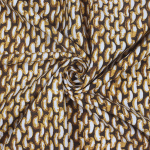 Fournisseur en gros indien 100% coton Textile de maison nappe Beige couleur impression conception tissé technique 150X220 cm 210gsm - Product Image 4