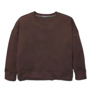OEM Custom Manufacture Women Cropped Sweater Soft Crewneck Sweatshirt Custom Crop Top Sweatshirt For Sale