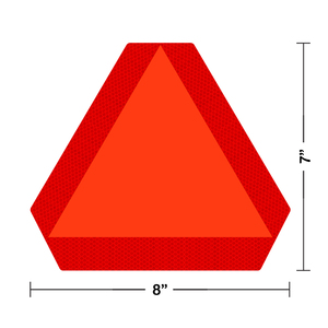 RTS Hot Selling Small Slow Moving Safety Sign Triangle Diamond Grade Prismatic <b>Reflective</b> 8x7 Caution Traffic Warning Sign - Product Image 2
