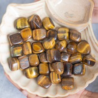 Pierres Roulées Polies Œil de Tigre de Qualité Supérieure, Agate Préférée pour l'Exportation, 15mm-20mm, Prix de Gros, Cristal Naturel Feng Shui pour la Maison