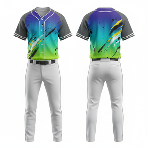 ชุดเบสบอลแบบกำหนดเอง ดีไซน์ระดับพรีเมียม พิมพ์ลายแบบซับลิเมชั่น น้ำหนักเบา สำหรับทีมกีฬา - Product Image 5