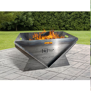 A <b>deep</b> <b>bowl</b> steel firepit created to hold thick logs and provide extended warmth and outdoor warmth for Garden for Outdoor Use - Product Image 2