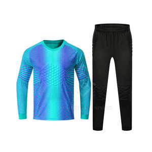 Factory Direct Sale Men's Adult Goalkeeper Uniform 100% Polyester Lightweight Quick Dry Breathable Custom Colors Logo Made - Product Image 1