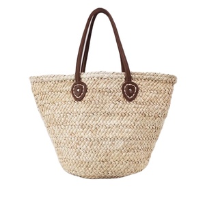 Bolsa de Mano Tejida de Paja de Maíz de Gran Capacidad y Alta Calidad, Bolsas de Playa de Macramé, Directamente del Proveedor Indio - Product Image 1