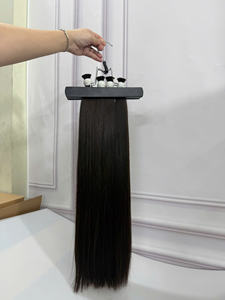 Extensiones de cabello vietnamita a granel 100% cabello humano sin procesar virgen Remy máquina doble trama calidad de grado superior todos los colores para peluca - Product Image 6