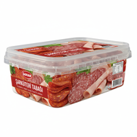 Boîte de rangement alimentaire moderne en plastique PP injecté pour cuisine, durable, anti-poussière, pour réfrigérateur et garde-manger