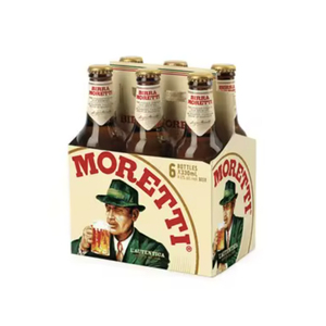 Cerveza de Barril Alcohólica Birra Moretti 5.3% ABV 330ml/33cl/550ml Importada en Botella/Barril/Lata - Product Image 1