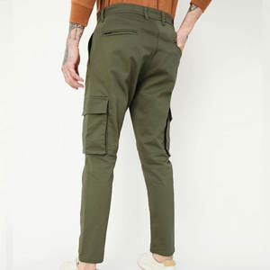 Pantalones Cargo Acampanados de Punto Transpirables de Secado Rápido de Alta Calidad 2024, Estilo Urbano Desgastado, Fabricación en Fábrica, MOQ Bajo - Product Image 3