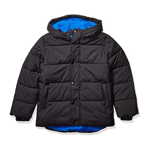 Veste matelassée à capuche doublée polaire de haute qualité pour garçons Vente en gros - Product Image 5